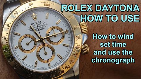 how to set a rolex daytona|rolex daytona watch manual.